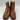 Korks Women's Belaya Booties Brown Size 8M - Very Good - Ufashion