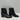 Jimmy Choo Black Leather Round Toe Side Zip Block Heel Boots Women’s Size 35 - Very Good - Ufashion