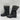 Dolce Vita Kids' Girl's Nicky Belted Suede Mid Calf Boots In Black Size 4 - Very Good - Ufashion