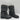 Dolce Vita Kids' Girl's Nicky Belted Suede Mid Calf Boots In Black Size 4 - Very Good - Ufashion