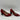 Alfani STEP N’ FLEX Red Suede Point Toe Geo-Heel Slip On Dress Pumps, Size 7M - Very Good - Ufashion