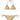 Vitamin A Womens Gia Triangle Top Golden Glow Metallic XS (US Women's 4) One - Ufashion