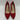 Alfani STEP N’ FLEX Red Suede Point Toe Geo-Heel Slip On Dress Pumps, Size 7M - Very Good - Ufashion