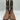Corral Bone Brown Gator Patchwork Wide Square Toe Rodeo Collection Boots 11.5EE - Very Good - Ufashion
