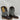 Corral Brown/Blue Caiman Overlay & Embroidery Square Toe Western Boots 9EE - Very Good - Ufashion