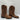 Corral Brown Smooth Ostrich Square Toe Pull On Western Boots Mens Size 8.5D - Very Good - Ufashion