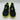 Men’s John Galliano Logo Sneakers Black/Neon Yellow Size 37 - Very Good - Ufashion