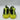 Men’s John Galliano Logo Sneakers Black/Neon Yellow Size 37 - Very Good - Ufashion