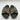 Stella McCartney Monogram-Pattern Open-Toe Slides Women’s Black/Tan Size 37 - Very Good - Ufashion