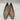 Karl Lagerfeld ROSETTE Beige Leather Pointy Toe Slip On High Heels Women’s 6M/36 - Very Good - Ufashion