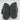 Alexander McQueen Double Buckle Black Leather Shearling Slide Sandals Men’s 39.5 - Very Good - Ufashion