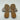 Karl Lagerfeld Paris Women's Mileena Logo Leather Flat Sandals Beige Size 9M/40 - Very Good - Ufashion