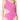 MICHAEL Michael Kors Women's Ribbed One-Shoulder Side-Cutout Swimsuit Pink 8 - Ufashion