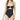 Michael Michael Kors Women's Ruched Cutout Bandeau One-Piece Swimsuit size 4 - Ufashion