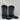 Dan Post Men's Milwaukee Leather Western Boots Black Size 9EW - Very Good - Ufashion