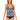 Women's Zebra Shadow Twist Front Underwire Tankini Swim Top - Ufashion