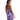 Miken Women's Juniors' High-Neck Sleeveless Swim Cover-Up (Black Violet, Medium) - Ufashion