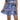 Women's Dotti Ruffle Short Paisley Skirt Swim Cover up Large Blue/White Size L - Ufashion