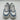 Women’s Le TIGRE Midtown Platform Sneakers Blue/White 8M - Very Good - Ufashion