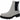 DKNY Womens Rick Leather Pull On Chelsea Boots Black-Ivory 9 Medium (B,M), Dp - Ufashion