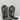 Corral Women's Gray Fur Overlay Western Boots Black Size 7M - Very Good - Ufashion