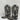 Corral Women's Gray Fur Overlay Western Boots Black Size 7M - Very Good - Ufashion