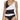 Anne Cole Asymmetrical Mesh Insert One-Piece Black/White 10 - Ufashion