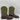 Justin Men's Farm Ranch Boots Green/Brown Size 9D - Very Good - Ufashion