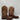 DAN POST Ka Brown Python Print Leather Square Toe Western Boots Men’s Size 9.5D - Very Good - Ufashion