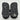 Women’s Moncler Faux Fur Mon Mule Slides Black Size 37 - Very Good - Ufashion