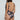 NWT Volcom Womens Leaf It Be One-Piece Swimsuit Black Size L - Ufashion