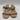 Women’s Saks Fifth Avenue Ruched-Leather Heel Sandals Beige Size 6.5M - Very Good - Ufashion