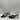 Saks Fifth Avenue Women's Jeanne Metallic Strappy Leather Sandals Black 6.5M - Very Good - Ufashion