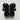 Karl Lagerfeld PARIS Kamara Embroidered Platform Slide Sandals Black 6.5M - Very Good - Ufashion