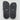 Women’s Rae Dunn Good Vibes Slides Black Size 9 - Ufashion