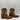 Ferrini Women’s Molly Snip Toe Brown Leather Cowboy Booties Size 7.5 - Ufashion
