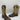Circle G Chocolate/Green Embroidery Leather Square Toe Western Boots Men’s 11.5D - Ufashion