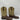 Circle G Chocolate/Green Embroidery Leather Square Toe Western Boots Men’s 11.5D - Ufashion