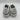 Alexander McQueen Men's Plimsoll Allover Glitter Sneakers Sliver/White Size 44 - Very Good - Ufashion