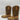 Circle G Honey Leopard Print Leather Square Toe Western Boots Girls 2.5 - Very Good - Ufashion