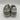Valentino by Mario Valentino Ronald Logo Leather Sneakers Grey Size 7 - Very Good - Ufashion