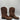 DAN POST MEN'S KA WESTERN BOOTS BROAD SQUARE TOE Brown Size 10EW - Very Good - Ufashion