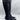 Aerosoles  Woman's Epic Black Faux Leather Boots Size 8 W - Very Good - Ufashion
