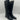 Unisa Apryl Wide Calf Boot Black Synthetic Leather Size 7.5W - Very Good - Ufashion