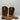 Circle G Girls' Leopard Print Western Boots Brown Size 5 - Very Good - Ufashion