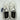 Blake McKay Men’s White Leather Sneakers  - Size 9 - Very Good - Ufashion