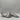 New York Transit Baguette Wedge Sandals Women's Silver Size 9.5M - Very Good - Ufashion
