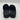 Roxy Women's Totally Tubular Sandal Slides Black Size 6 - Very Good - Ufashion
