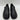 Franco Sarto Bocca Slip On Loafers Black Faux Leather Womens Size 8.5 W - Very Good - Ufashion