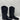 OLD WEST MEN'S SMOOTH LEATHER WESTERN BOOTS ROUND TOE BLACK SIZE 8.5D - Very Good - Ufashion
